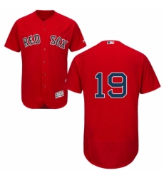 Men's Majestic Boston Red Sox #19 Jackie Bradley Jr Red Flexbase Authentic Collection MLB Jersey