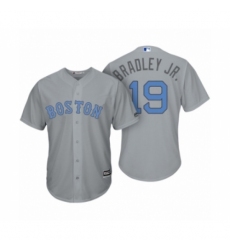 Women's Boston Red Sox #19 Jackie Bradley Jr. Gray 2017 Fathers Day Cool Base Jersey