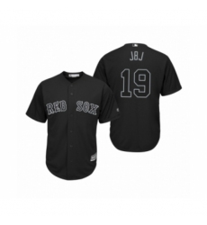 Women's Boston Red Sox #19 Jackie Bradley Jr. JBJ Black 2019 Players' Weekend Replica Jersey