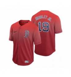 Women's Boston Red Sox #19 Jackie Bradley Jr. Red Fade Nike Jersey