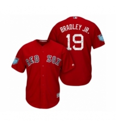Youth Boston Red Sox #19 Jackie Bradley Jr. Majestic Scarlet 2018 Spring Training Cool Base Jersey
