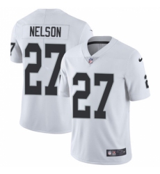 Youth Nike Oakland Raiders #27 Reggie Nelson White Vapor Untouchable Limited Player NFL Jersey
