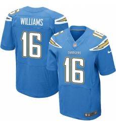 Men's Nike Los Angeles Chargers #16 Tyrell Williams Elite Electric Blue Alternate NFL Jersey