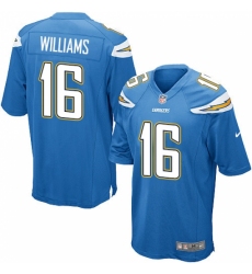 Men's Nike Los Angeles Chargers #16 Tyrell Williams Game Electric Blue Alternate NFL Jersey
