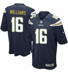 Men's Nike Los Angeles Chargers #16 Tyrell Williams Game Navy Blue Team Color NFL Jersey