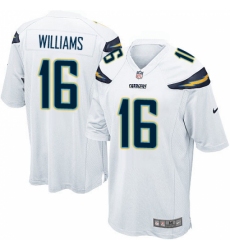 Men's Nike Los Angeles Chargers #16 Tyrell Williams Game White NFL Jersey