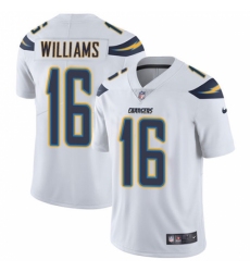 Men's Nike Los Angeles Chargers #16 Tyrell Williams White Vapor Untouchable Limited Player NFL Jersey