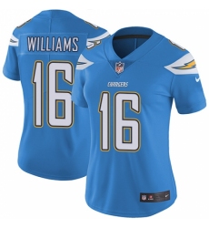 Women's Nike Los Angeles Chargers #16 Tyrell Williams Electric Blue Alternate Vapor Untouchable Limited Player NFL Jersey