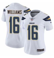 Women's Nike Los Angeles Chargers #16 Tyrell Williams Elite White NFL Jersey