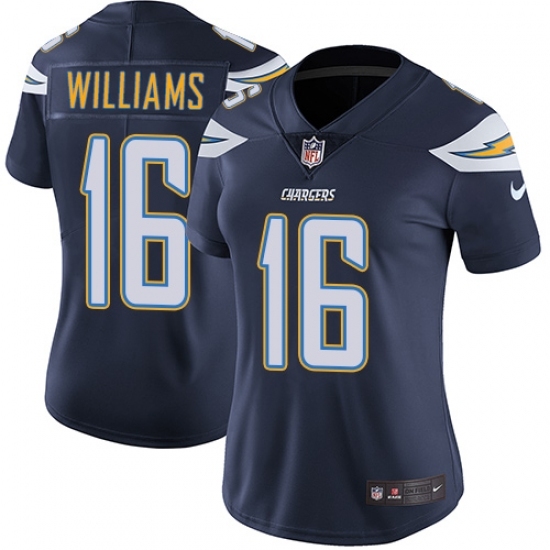 Women's Nike Los Angeles Chargers #16 Tyrell Williams Navy Blue Team Color Vapor Untouchable Limited Player NFL Jersey Women's Nike Los Angeles Chargers #16 Tyrell Williams Navy Blue Team Color Vapor Untouchable Limited Player NFL Jersey