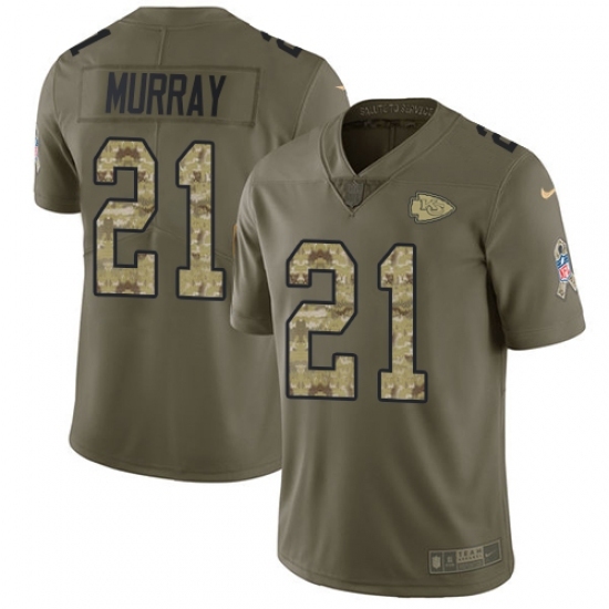 Men's Nike Kansas City Chiefs #21 Eric Murray Limited Olive Camo 2017 Salute to Service NFL Jersey Men's Nike Kansas City Chiefs #21 Eric Murray Limited Olive Camo 2017 Salute to Service NFL Jersey