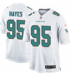 Men's Nike Miami Dolphins #95 William Hayes Game White NFL Jersey