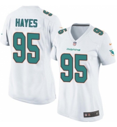 Women's Nike Miami Dolphins #95 William Hayes Game White NFL Jersey