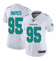 Women's Nike Miami Dolphins #95 William Hayes White Vapor Untouchable Limited Player NFL Jersey