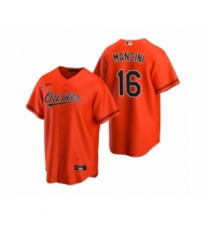Men's Baltimore Orioles #16 Trey Mancini Nike Orange 2020 Replica Alternate Jersey