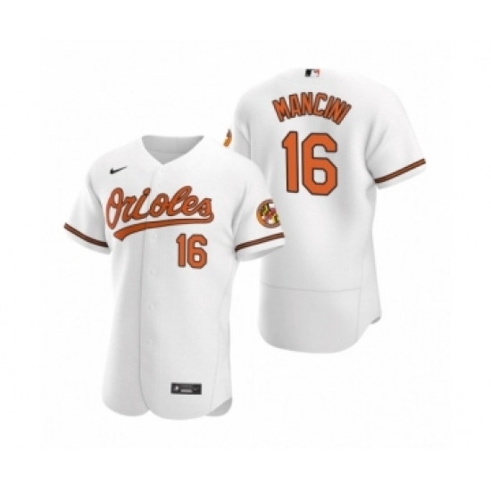 Men's Baltimore Orioles #16 Trey Mancini Nike White Authentic 2020 Home Jersey Men's Baltimore Orioles #16 Trey Mancini Nike White Authentic 2020 Home Jersey
