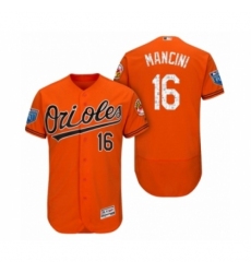 Men's Orange Baltimore Orioles #16 Trey Mancini 2018 Spring Training Flex Base Jersey