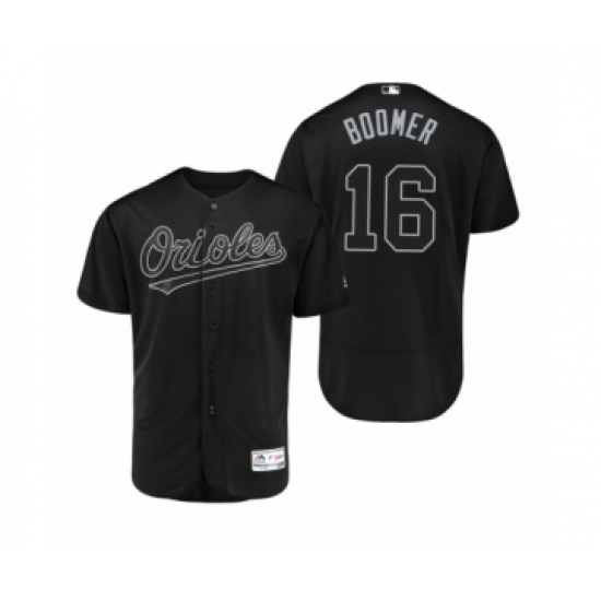 Men's Orioles Trey Mancini Boomer #16 Black 2019 Players Weekend Authentic Jersey Men's Orioles Trey Mancini Boomer #16 Black 2019 Players Weekend Authentic Jersey