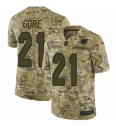 Men's Nike Miami Dolphins #21 Frank Gore Limited Camo 2018 Salute to Service NFL Jersey