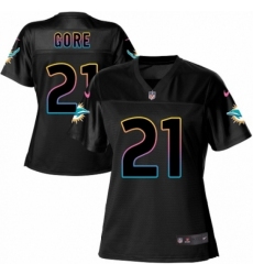 Women's Nike Miami Dolphins #21 Frank Gore Game Black Fashion NFL Jersey