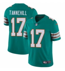 Men's Nike Miami Dolphins #17 Ryan Tannehill Aqua Green Alternate Vapor Untouchable Limited Player NFL Jersey