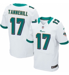 Men's Nike Miami Dolphins #17 Ryan Tannehill Elite White NFL Jersey