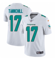 Men's Nike Miami Dolphins #17 Ryan Tannehill White Vapor Untouchable Limited Player NFL Jersey