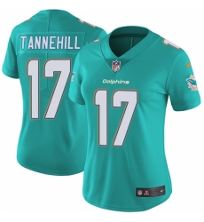 Women's Nike Miami Dolphins #17 Ryan Tannehill Aqua Green Team Color Vapor Untouchable Limited Player NFL Jersey