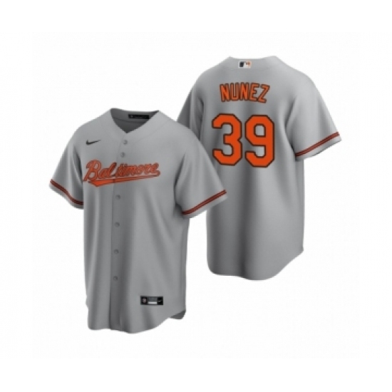 Men's Baltimore Orioles #39 Renato Nunez Nike Gray Replica Road Jersey Men's Baltimore Orioles #39 Renato Nunez Nike Gray Replica Road Jersey