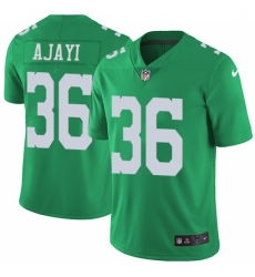 Men's Nike Philadelphia Eagles #36 Jay Ajayi Limited Green Rush Vapor Untouchable NFL Jersey