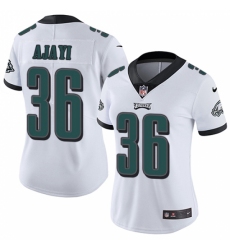 Women's Nike Philadelphia Eagles #36 Jay Ajayi White Vapor Untouchable Limited Player NFL Jersey