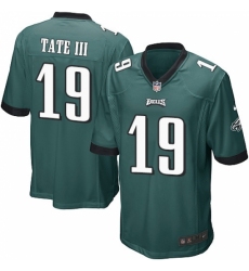 Men's Nike Philadelphia Eagles #19 Golden Tate III Game Midnight Green Team Color NFL Jersey