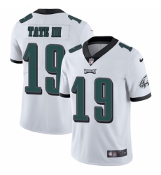 Men's Nike Philadelphia Eagles #19 Golden Tate III White Vapor Untouchable Limited Player NFL Jersey