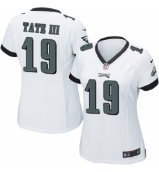 Women's Nike Philadelphia Eagles #19 Golden Tate III Game White NFL Jersey