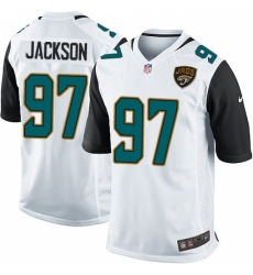 Men's Nike Jacksonville Jaguars #97 Malik Jackson Game White NFL Jersey