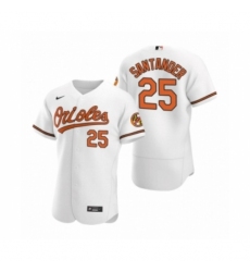 Men's Baltimore Orioles #25 Anthony Santander Nike White Authentic 2020 Home Jersey