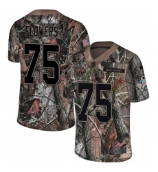 Men's Nike Jacksonville Jaguars #75 Ereck Flowers Camo Rush Realtree Limited NFL Jersey