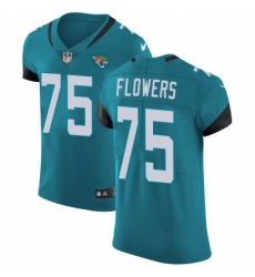 Men's Nike Jacksonville Jaguars #75 Ereck Flowers Teal Green Alternate Vapor Untouchable Elite Player NFL Jersey