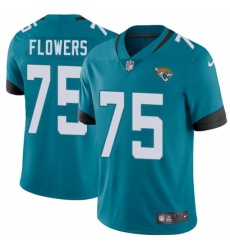 Men's Nike Jacksonville Jaguars #75 Ereck Flowers Teal Green Alternate Vapor Untouchable Limited Player NFL Jersey