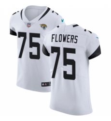 Men's Nike Jacksonville Jaguars #75 Ereck Flowers White Vapor Untouchable Elite Player NFL Jersey