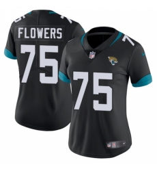 Women's Nike Jacksonville Jaguars #75 Ereck Flowers Black Team Color Vapor Untouchable Limited Player NFL Jersey