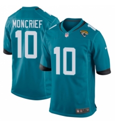 Men's Nike Jacksonville Jaguars #10 Donte Moncrief Game Teal Green Alternate NFL Jersey