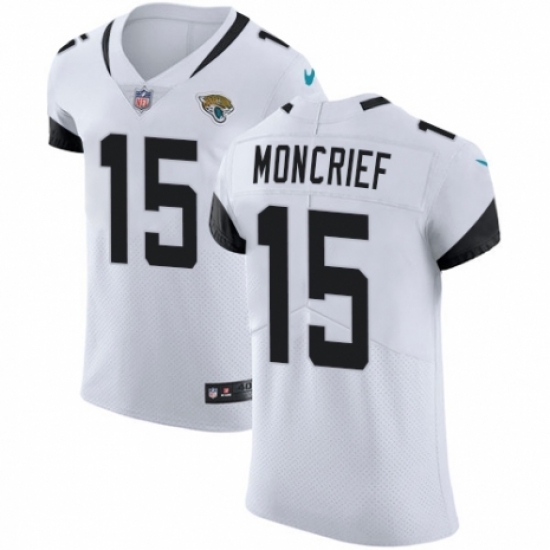 Men's Nike Jacksonville Jaguars #15 Donte Moncrief White Vapor Untouchable Elite Player NFL Jersey Men's Nike Jacksonville Jaguars #15 Donte Moncrief White Vapor Untouchable Elite Player NFL Jersey