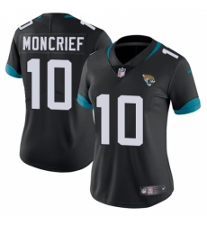 Women's Nike Jacksonville Jaguars #10 Donte Moncrief Black Team Color Vapor Untouchable Limited Player NFL Jersey