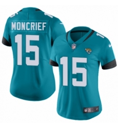 Women's Nike Jacksonville Jaguars #15 Donte Moncrief Black Alternate Vapor Untouchable Elite Player NFL Jersey