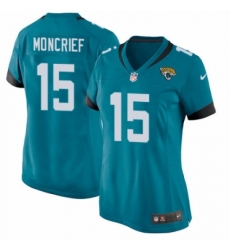 Women's Nike Jacksonville Jaguars #15 Donte Moncrief Game Black Alternate NFL Jersey