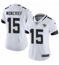 Women's Nike Jacksonville Jaguars #15 Donte Moncrief White Vapor Untouchable Elite Player NFL Jersey