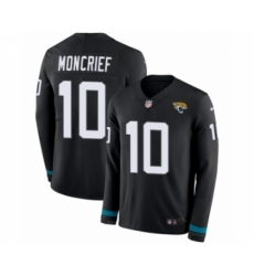 Youth Nike Jacksonville Jaguars #10 Donte Moncrief Limited Black Therma Long Sleeve NFL Jersey