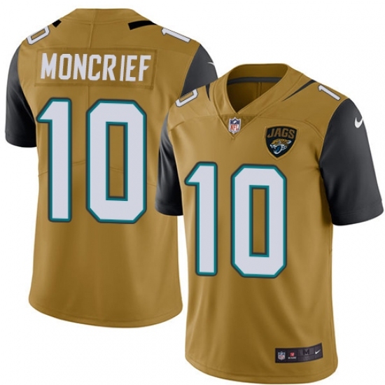Youth Nike Jacksonville Jaguars #10 Donte Moncrief Limited Gold Rush Vapor Untouchable NFL Jersey Youth Nike Jacksonville Jaguars #10 Donte Moncrief Limited Gold Rush Vapor Untouchable NFL Jersey