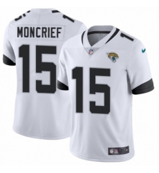 Youth Nike Jacksonville Jaguars #15 Donte Moncrief White Vapor Untouchable Limited Player NFL Jersey